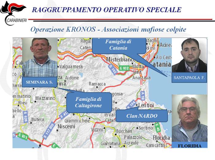 Operazione Kronos con 28 arresti: colpite le famiglie di Caltagirone, Catania e clan Nardo di Lentini